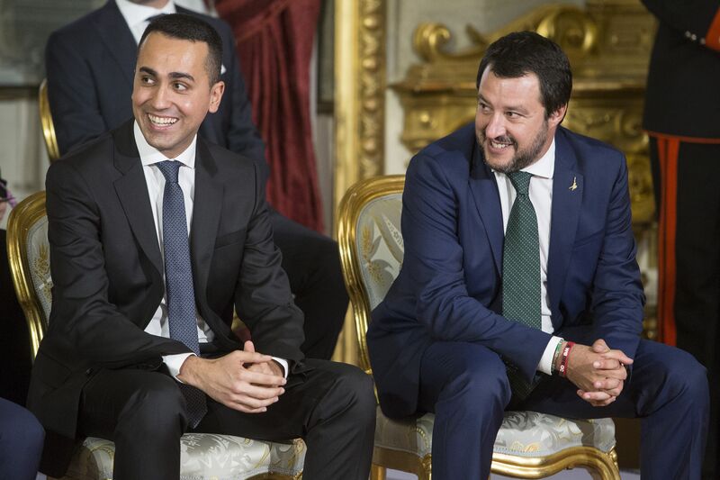 Image result for trump and 5 star italy