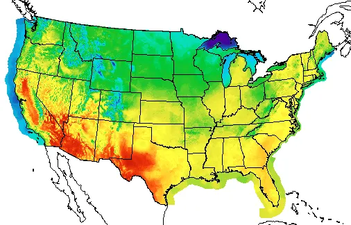 National Weather Service forecast showing heat advisories in the U.S., on June 22.