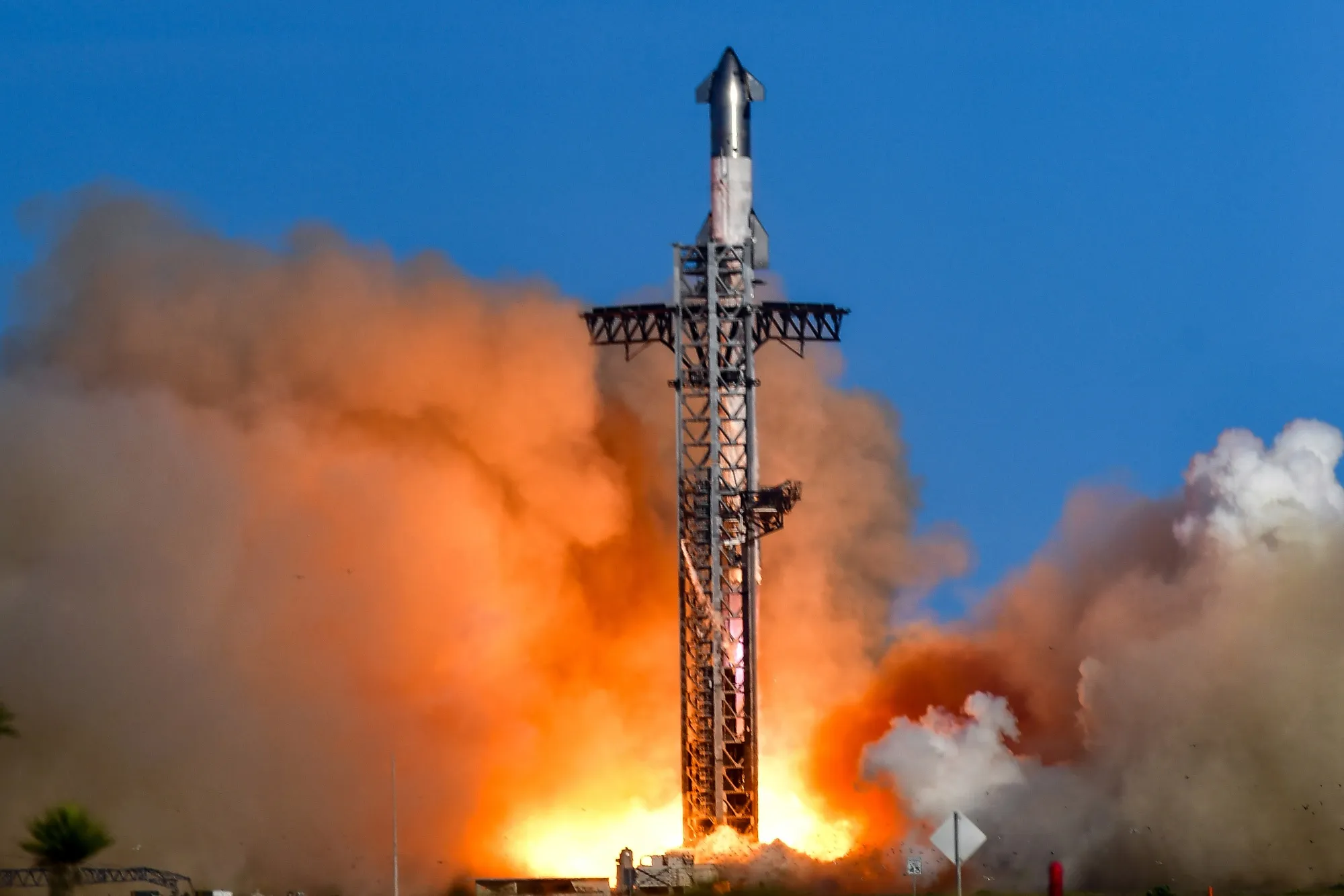 SpaceX Starship lifts off from Starbase in Boca Chica, Texas.&nbsp;