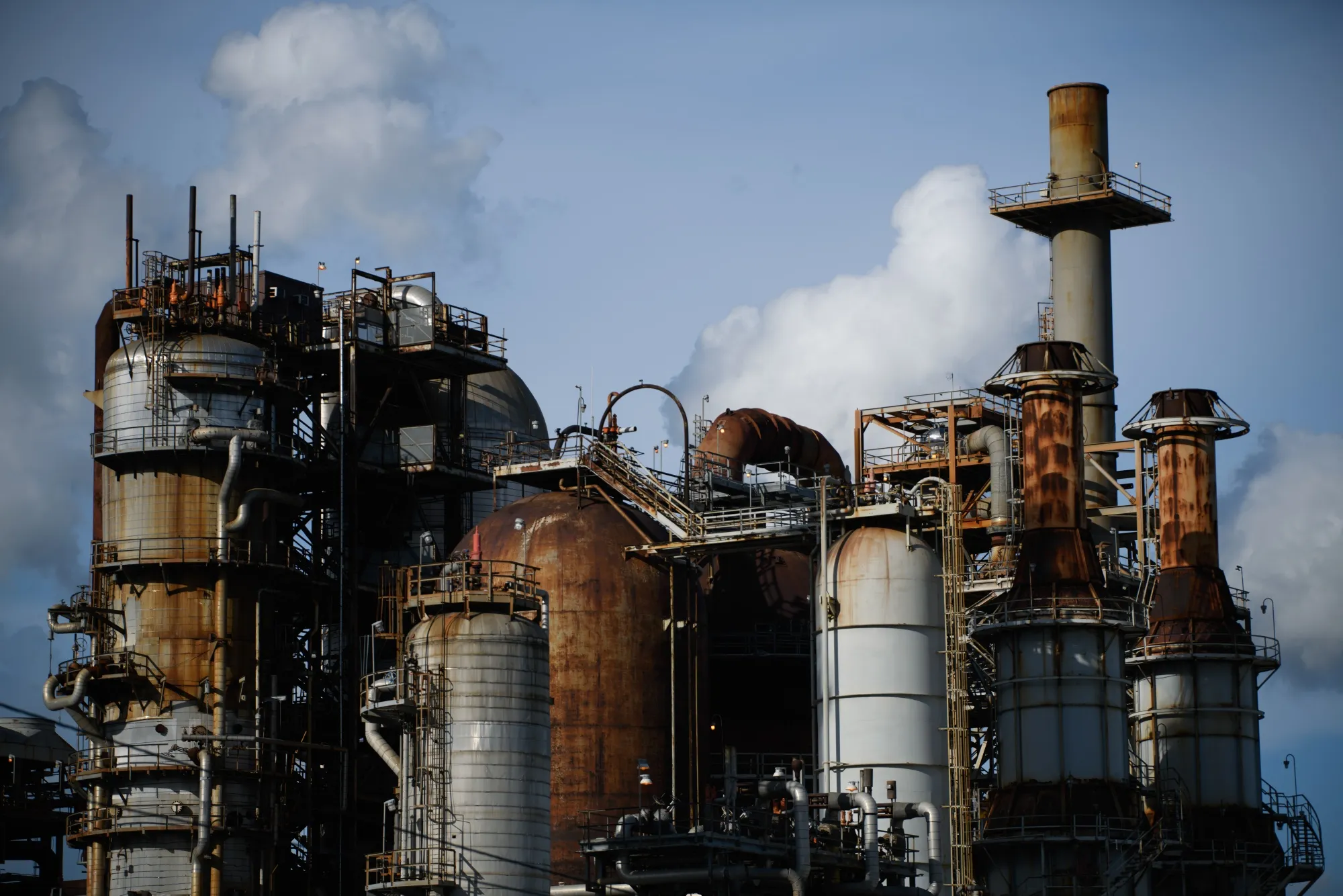 The LyondellBasell Houston refinery in Houston, Texas.