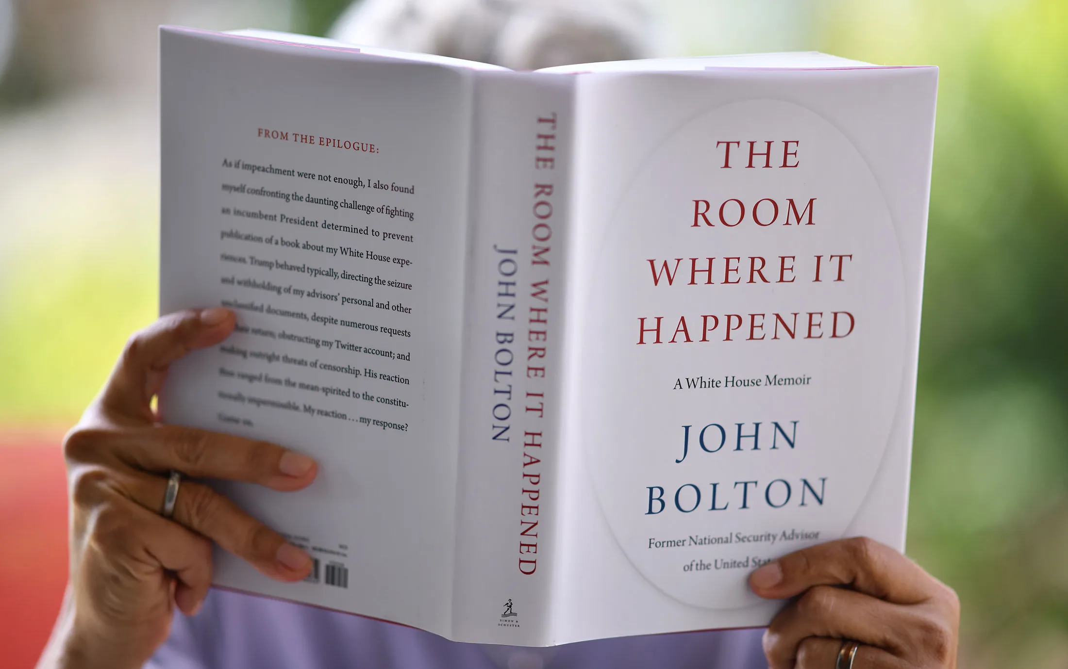 John Bolton's book "The Room Where it Happened."&nbsp;