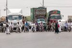 Most goods in Pakistan are carried by trucks and not trains.