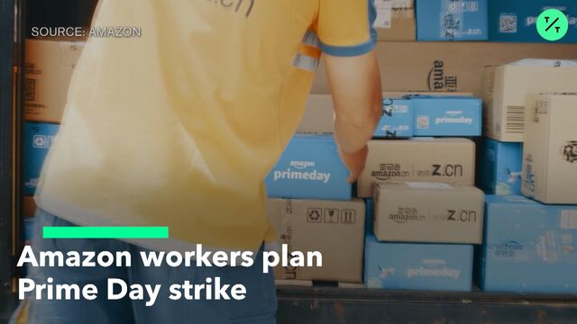 Amazon (AMZN) Workers Plan Prime Day Strike Despite Wage Pledge - Bloomberg