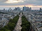 The La Defense business district at the end of Champs Elysee&nbsp;in Paris, France.