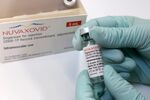 A vial of the Novavax Inc. Nuvaxovid Covid-19 vaccine.