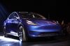 The Tesla Inc. Model Y crossover electric vehicle is displayed during an unveiling event in Hawthorne, California, U.S.