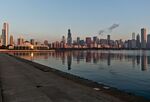 Sunrise&nbsp;in Chicago, Illinois.