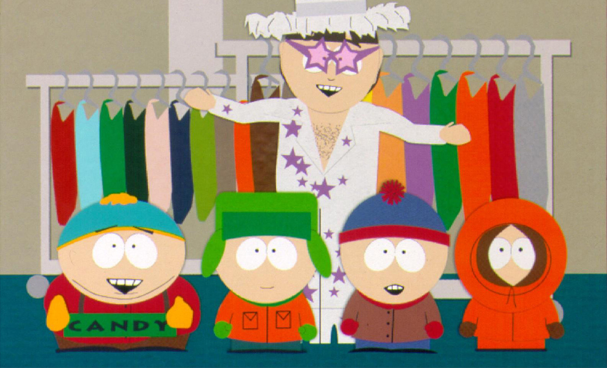 South Park featuring Elton John in a 1998 episode. 