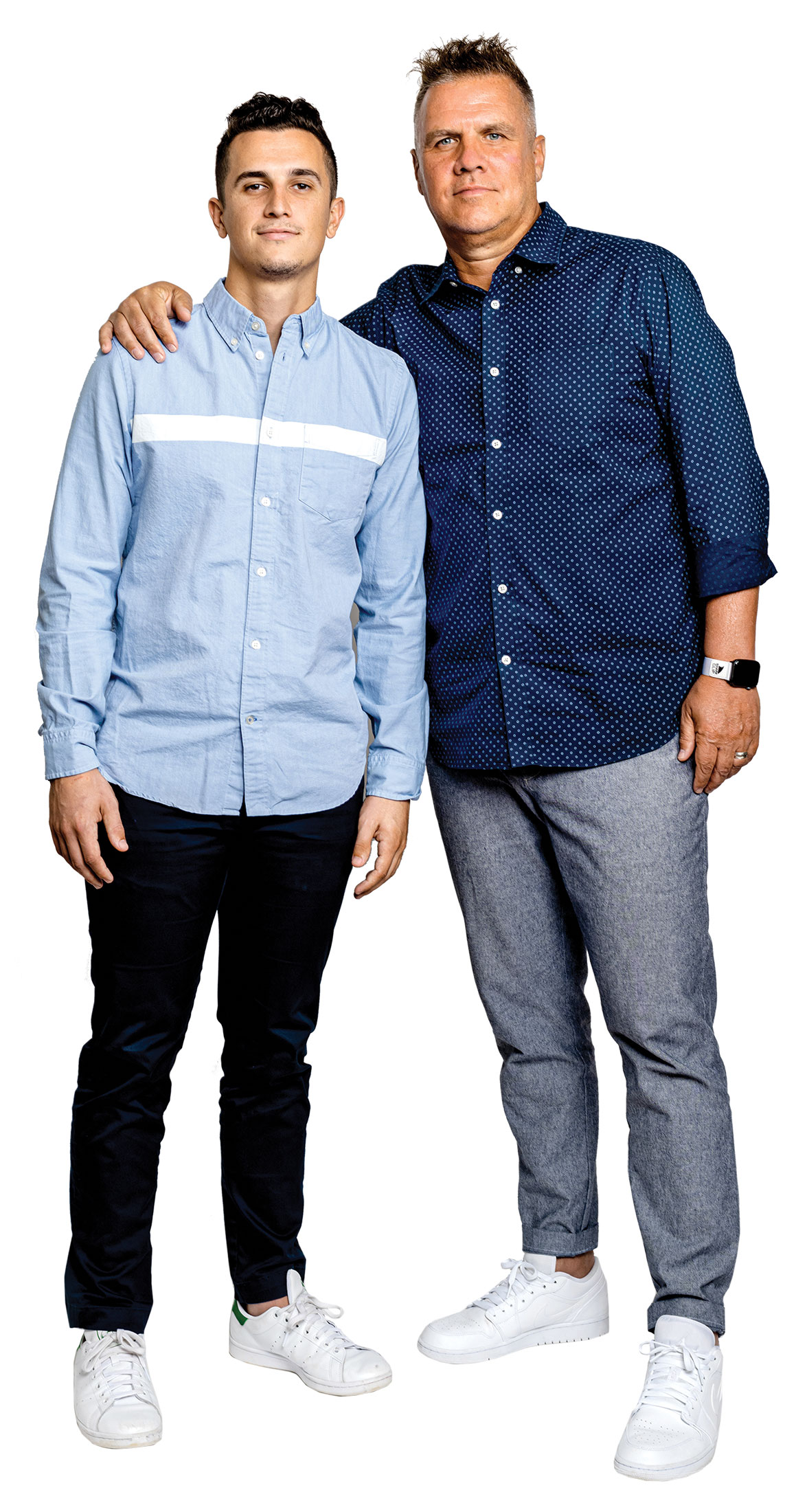 Grant Hall (pictured with his father, Stuart Hall)