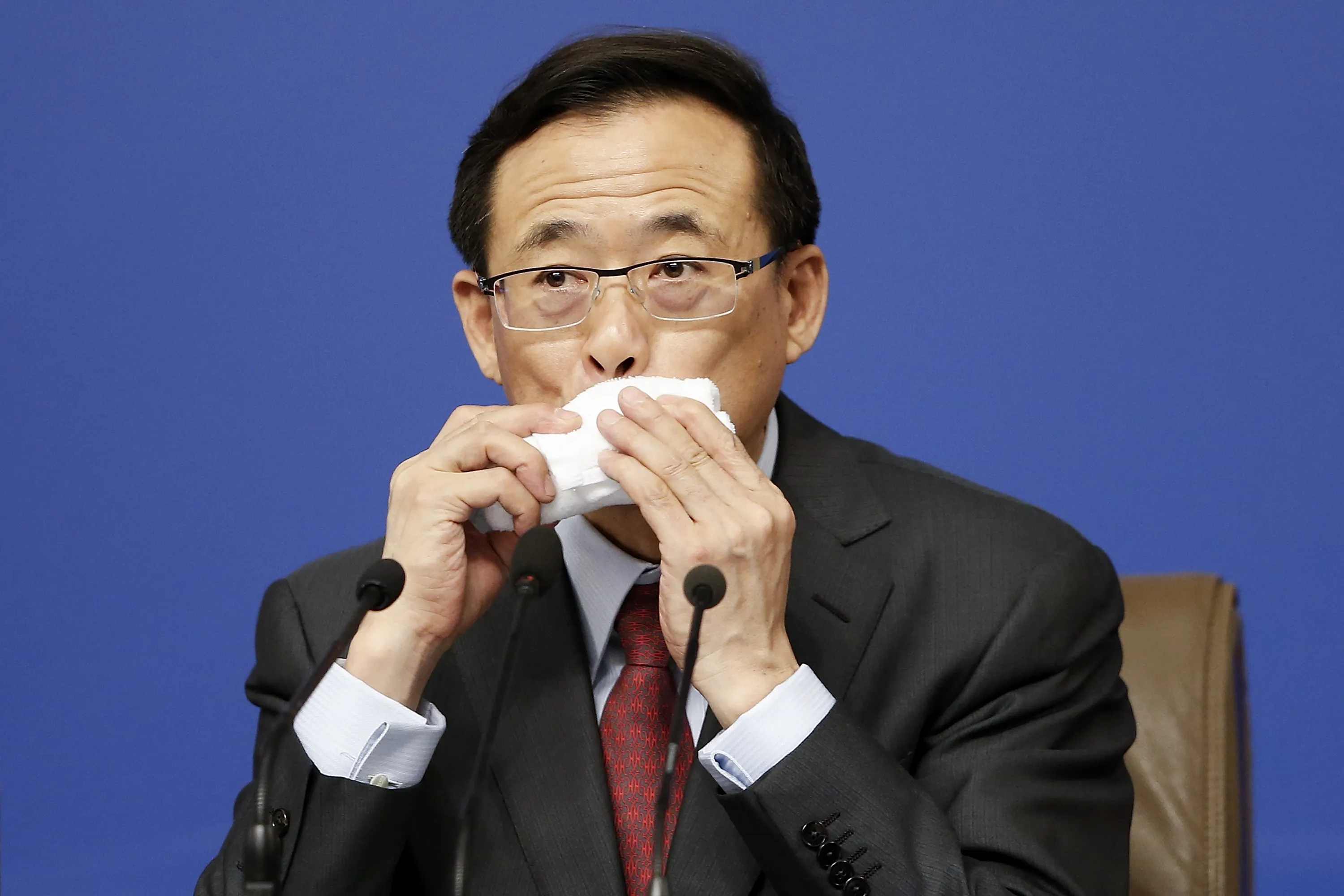 Mind your mouth: Liu Shiyu.