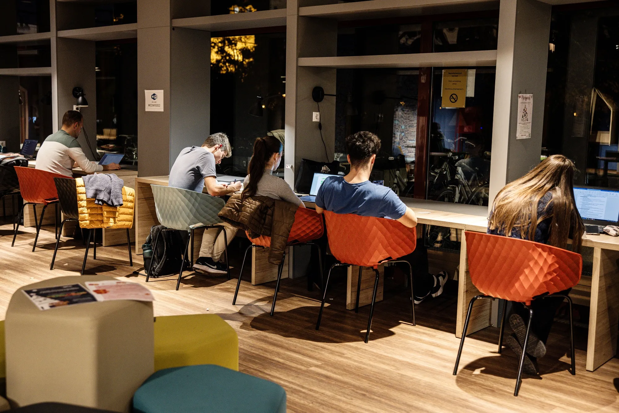 Students studying at Mathias Corvinus Collegium in Budapest, on Nov.&nbsp;20.&nbsp;