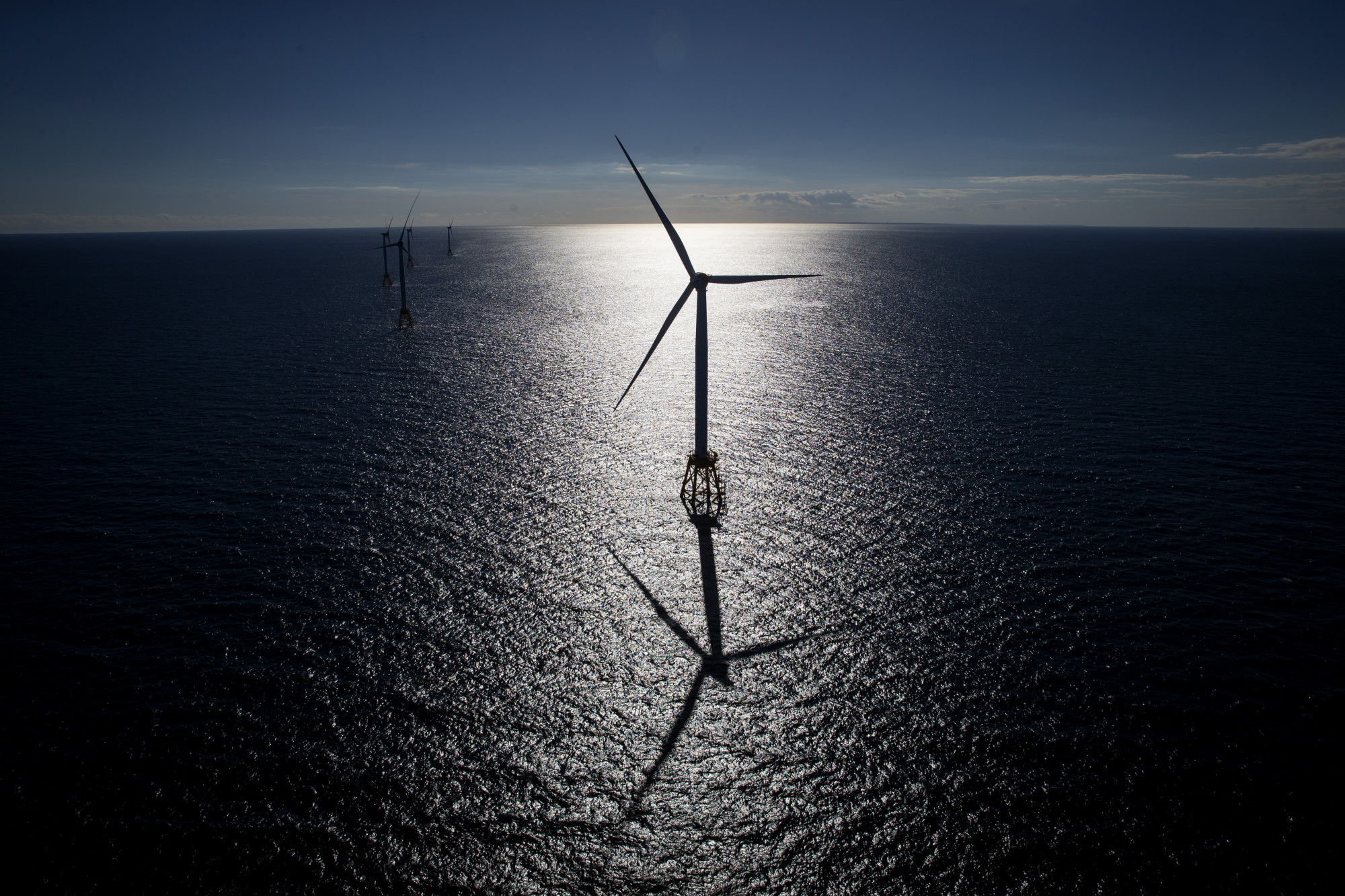 Views Of General Electric Co.'s First U.S. Offshore Wind Farm