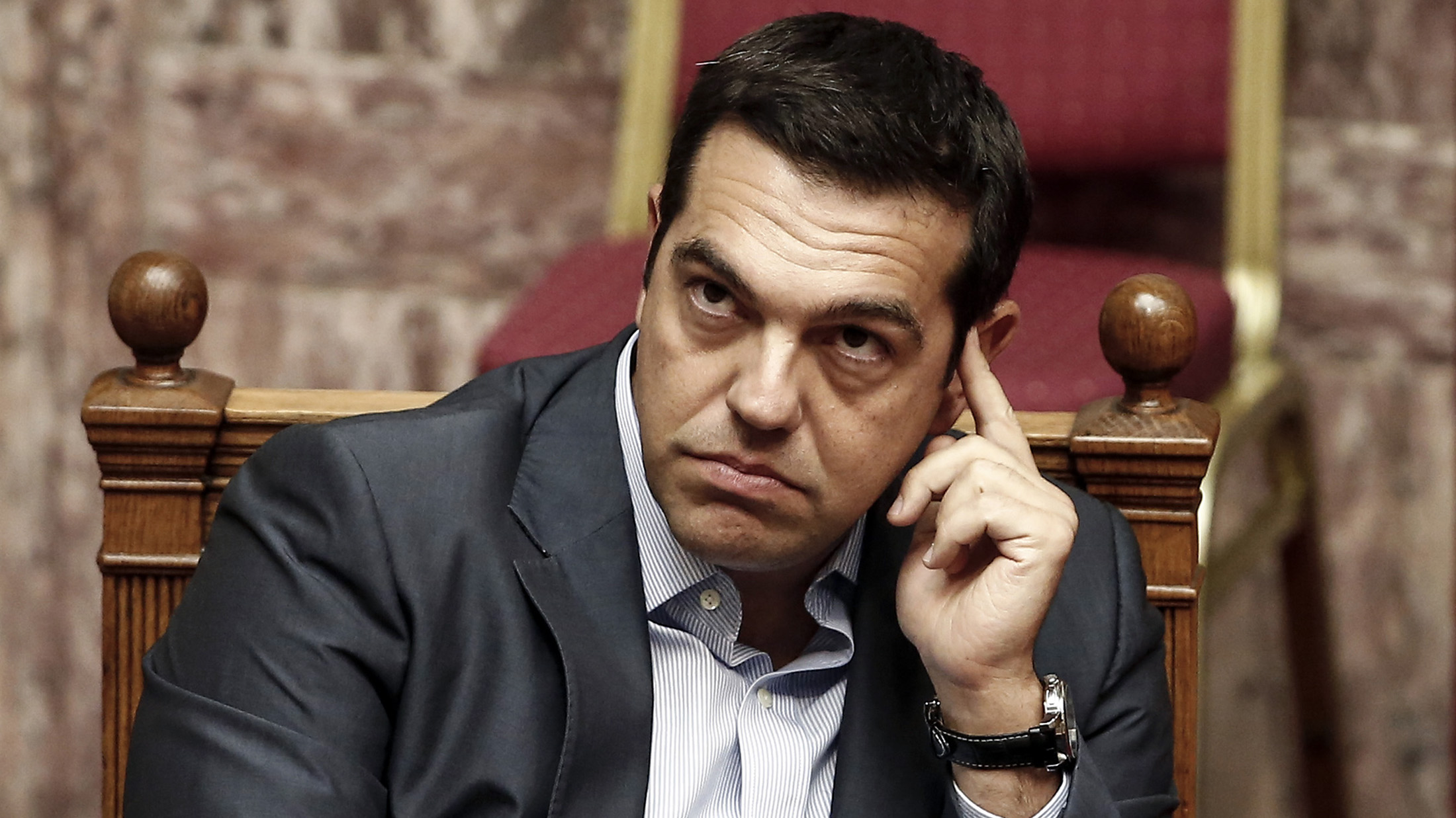 Greek Prime Minister Alexis Tsipras during a vote in parliament in Athens, on Aug. 14.
