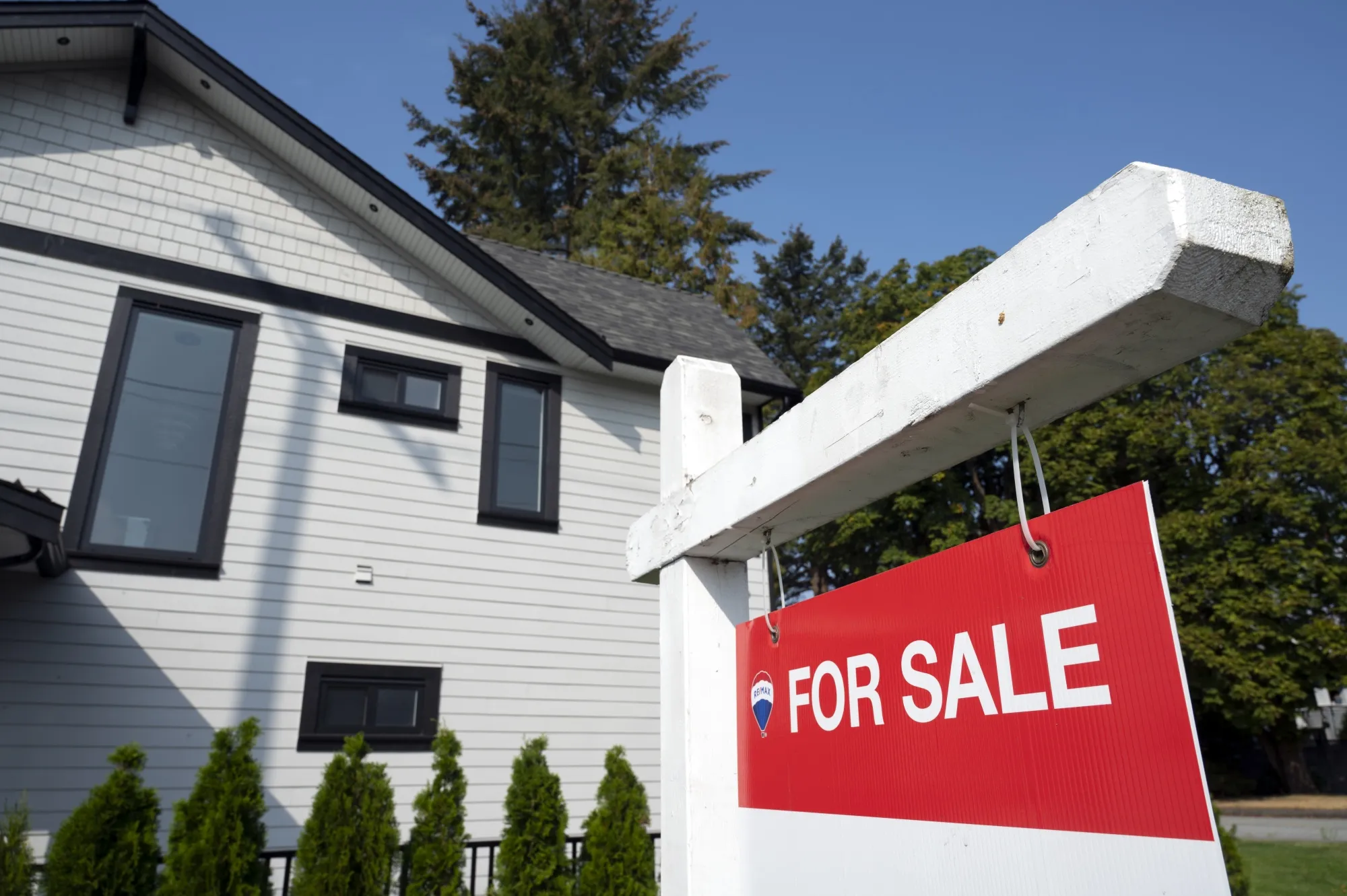 A home for sale in North Vancouver, British Columbia. Now that rates are falling, there’s renewed debate over how bad the mortgage ‘payment shock’ will be for Canadian homeowners.