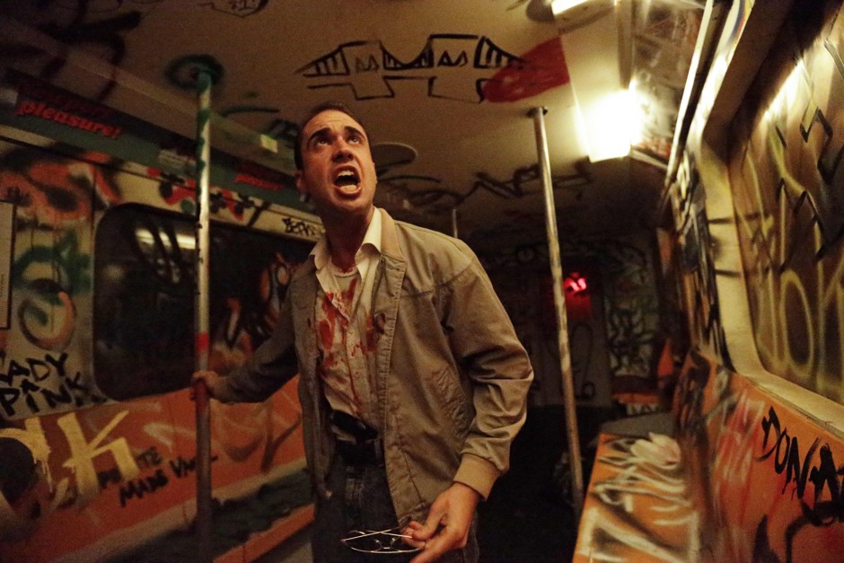 Who's afraid of the subway anyway? An actor in &quot;Nightmare: New York,” a haunted house attraction from 2014.