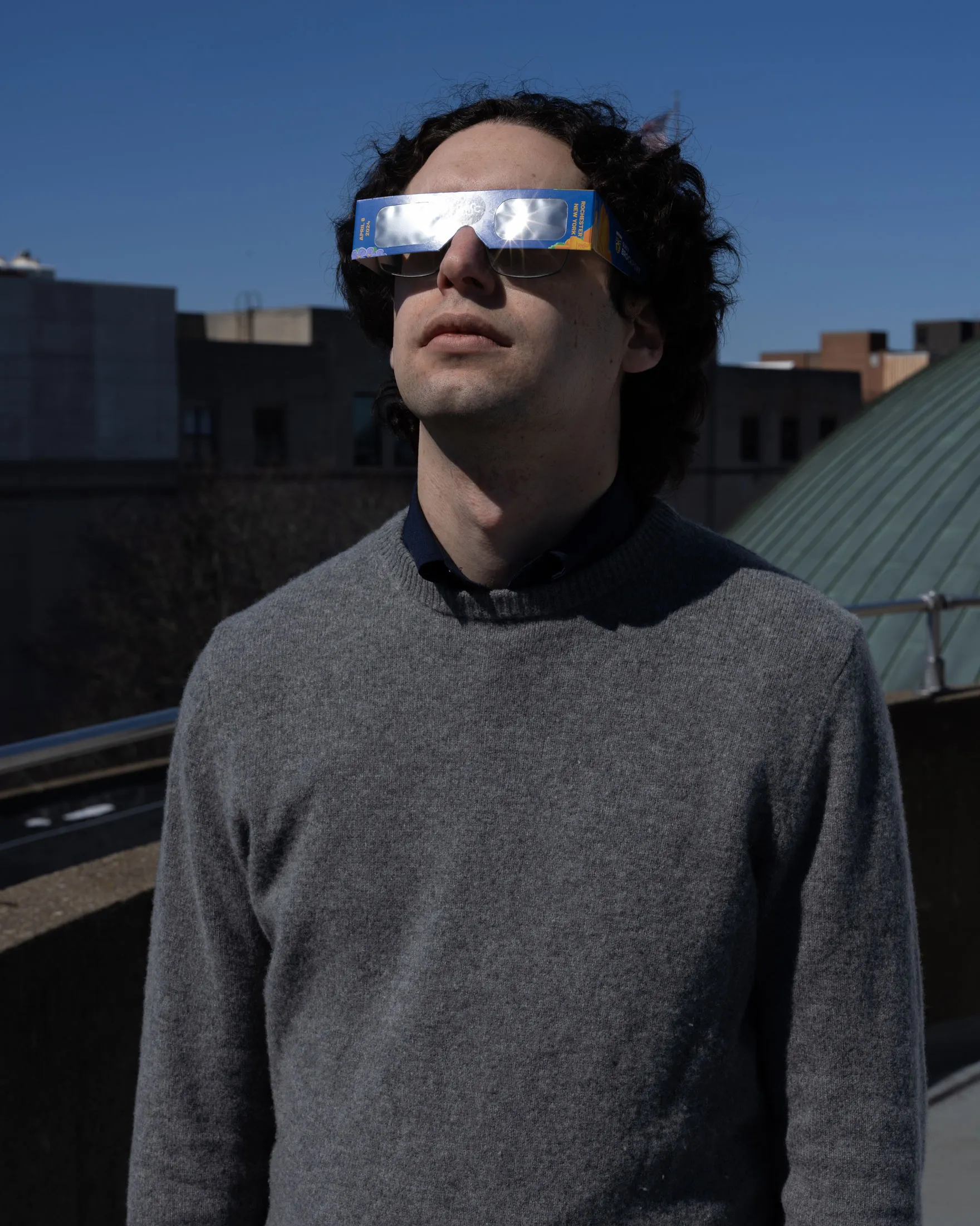 Daniel Schneiderman, the eclipse partnerships coordinator at the Rochester Museum &amp; Science Center.