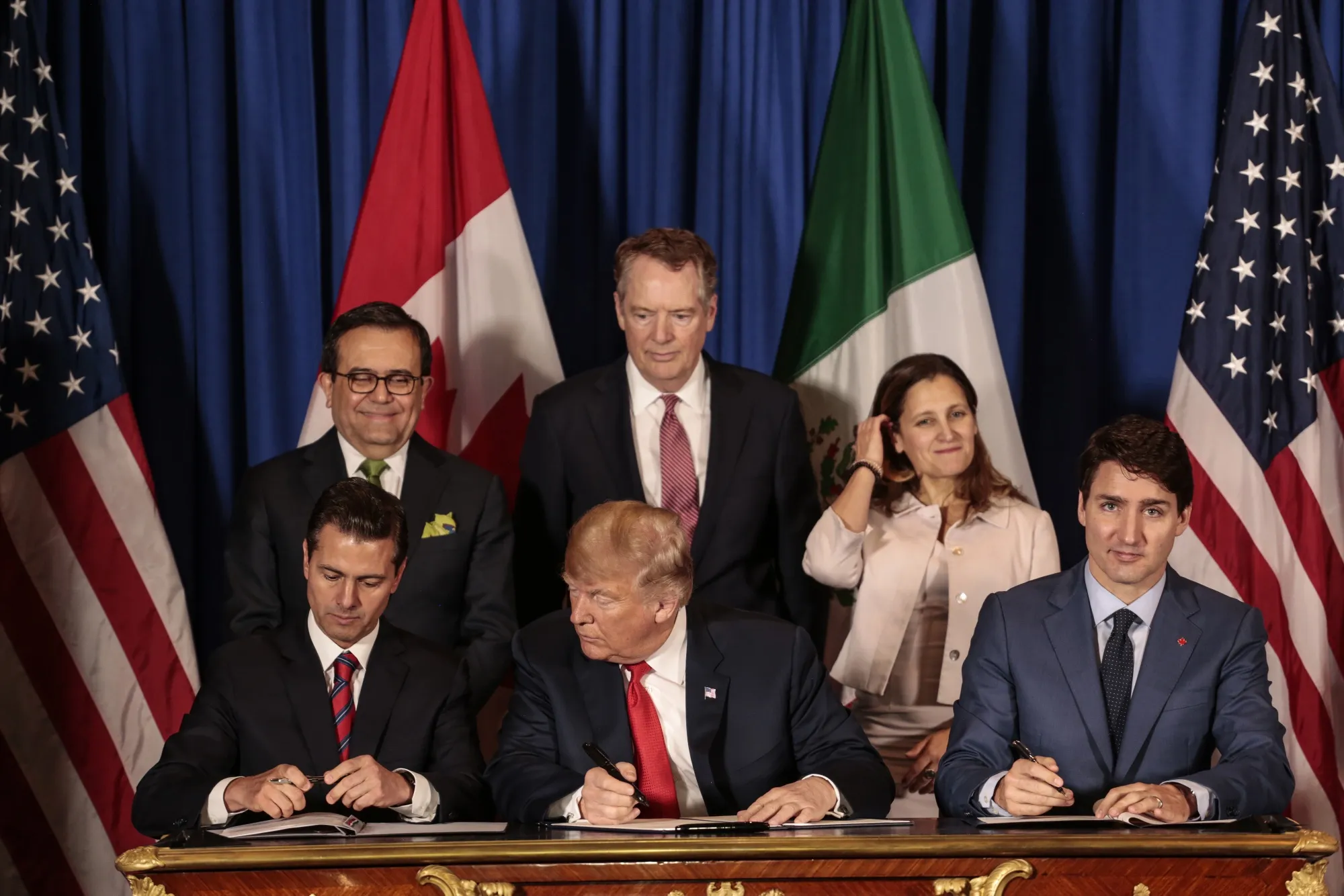 USMCA signed on Friday between the U.S., Canada and Mexico.