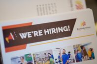 Job Seekers At A Career Fair As Jobless Claims Figures Decline To Lowest Since Early February