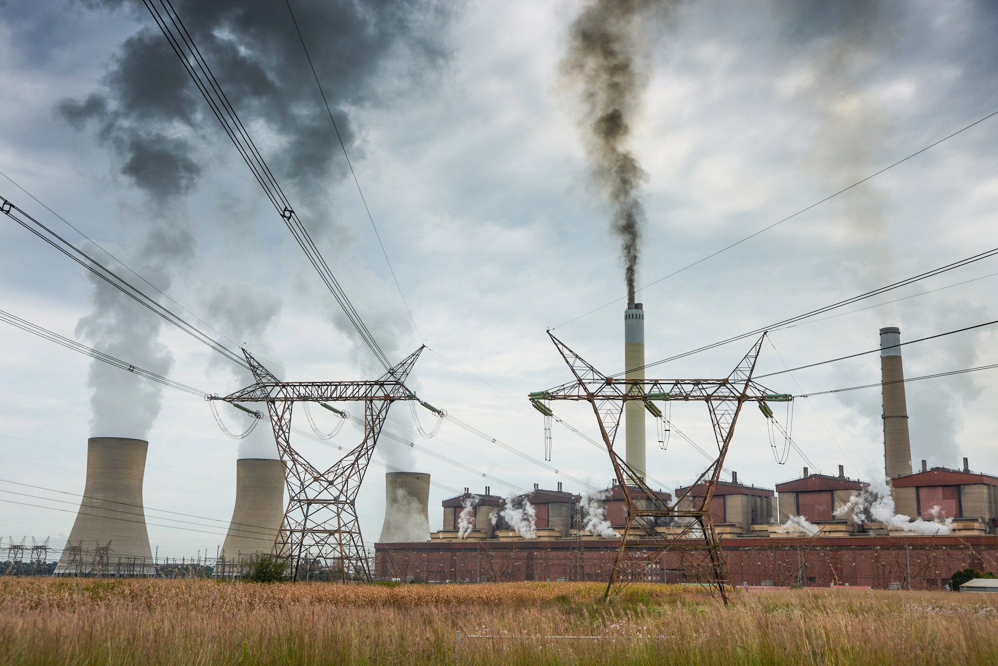The Eskom&nbsp;Matla coal-fired power station in Mpumalanga, South Africa.