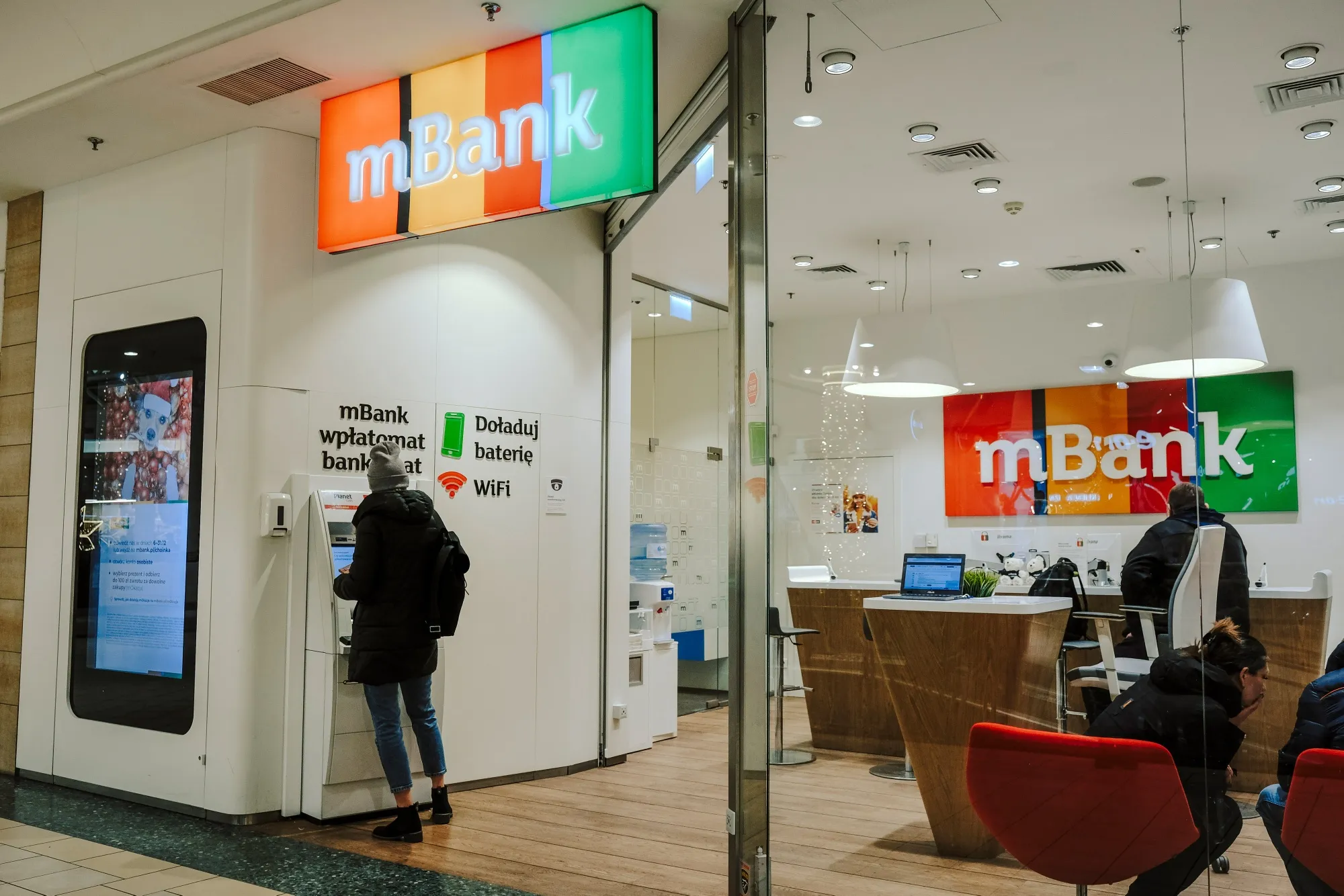 An mBank branch in Warsaw, Poland.