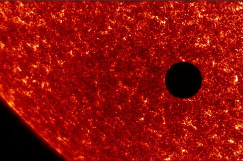 Venus Crosses the Face of the Sun