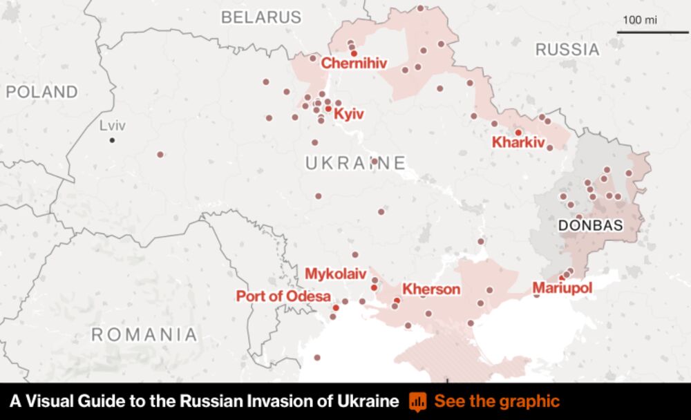 ウクライナ侵攻２週目入り ロシア軍は攻撃緩めず人道的悲劇鮮明に Bloomberg