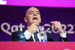 Gianni Infantino in Doha, in Nov. 19
