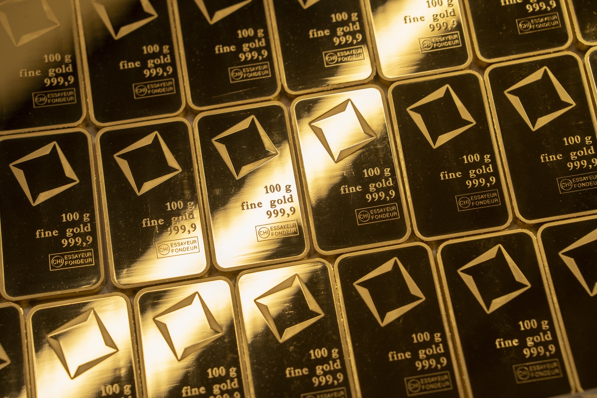 One-ounce gold bars. Photographer: Francesca Volpi/Bloomberg