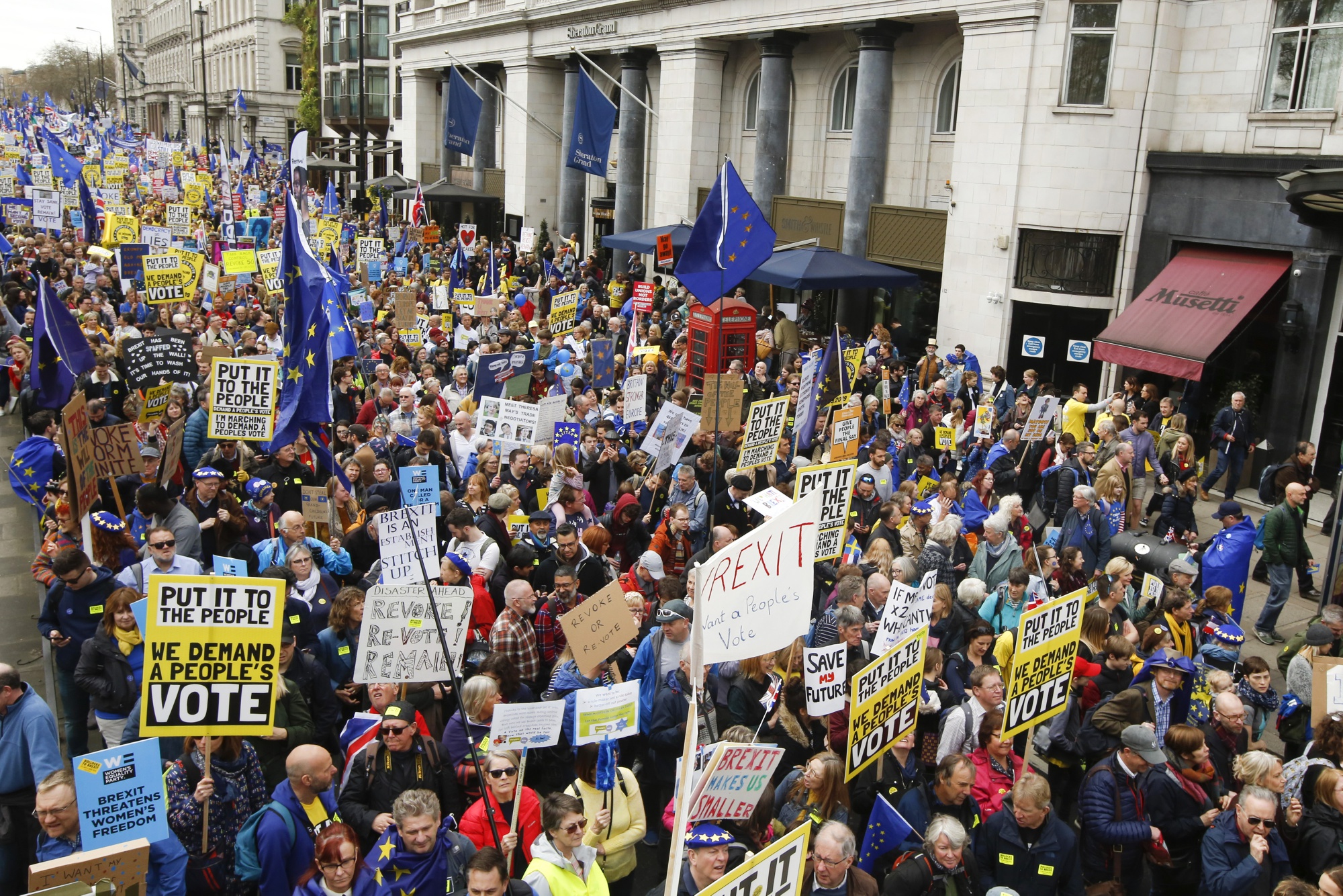 Anti-Brexit Rally Draws 1 Million Protesters Demanding New Vote - Bloomberg