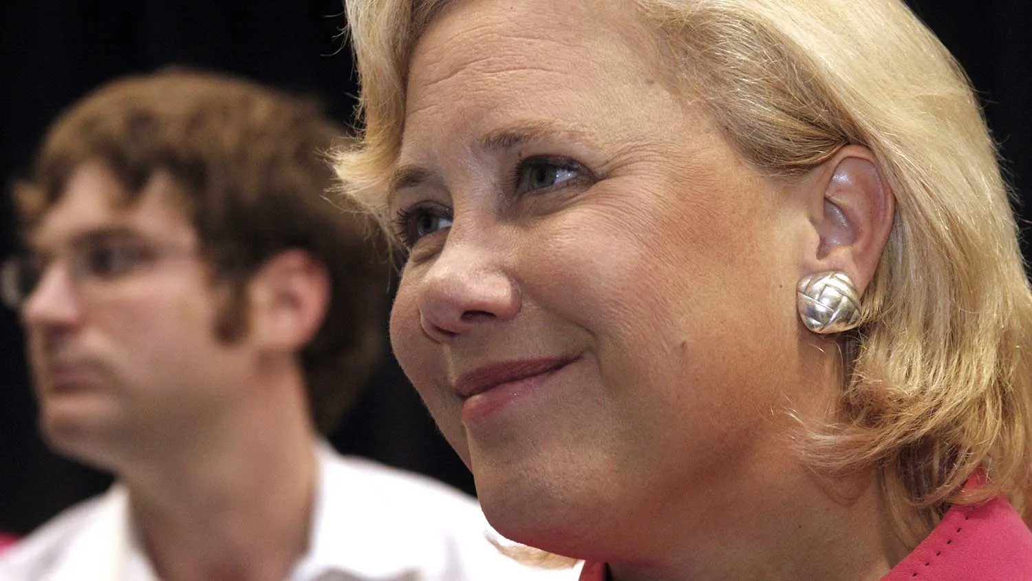 Mary Landrieu, U.S. senator from Louisiana, listens during a campaign event in Alexandria, Louisiana, U.S., on Wednesday, Aug. 13, 2008.

