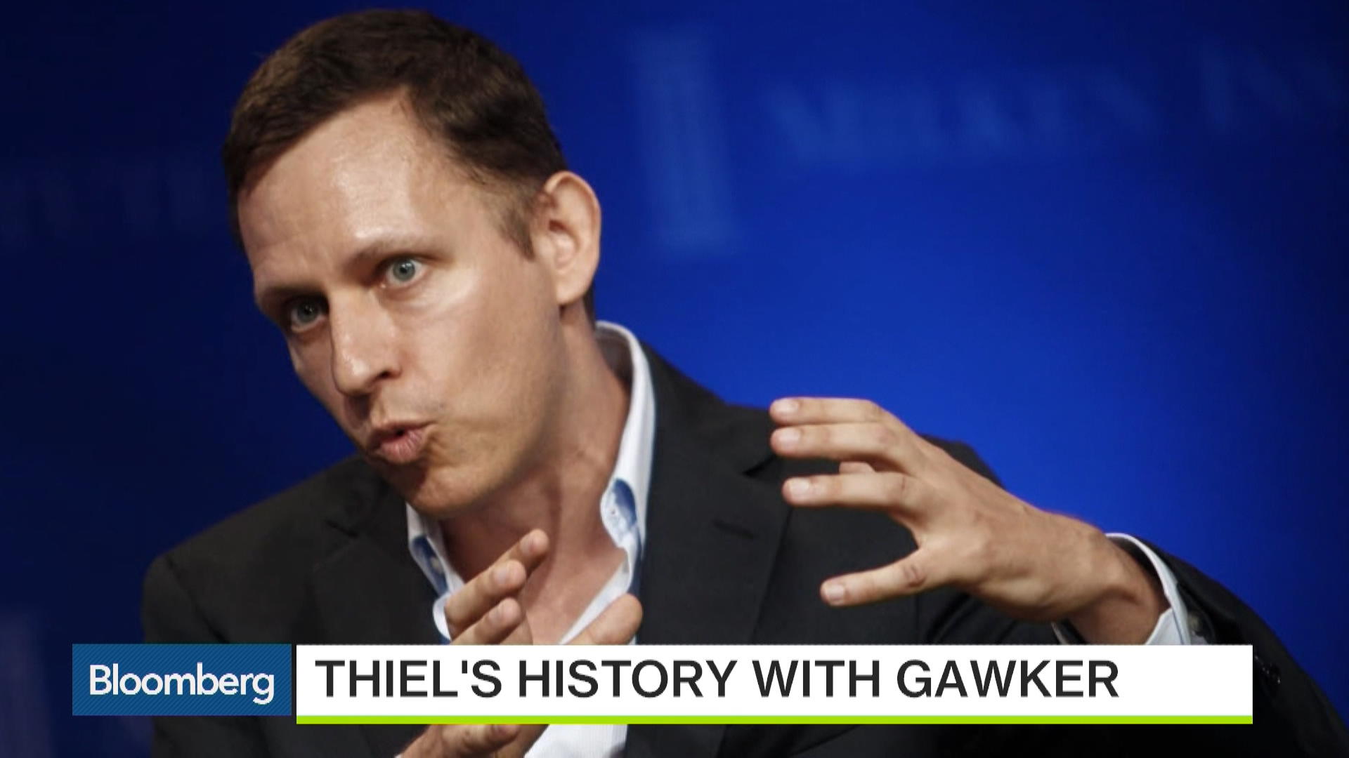 Watch Peter Thiel's History With Gawker - Bloomberg