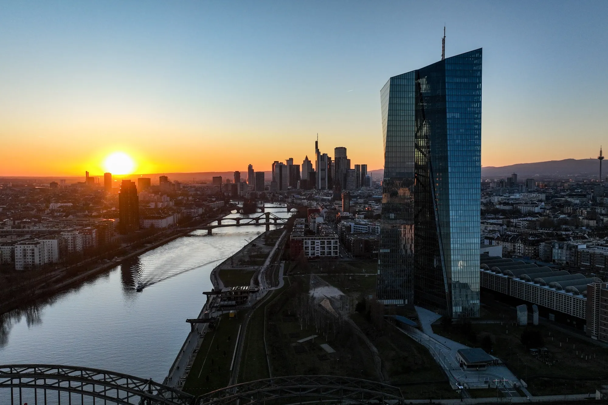 The European Central Bank in Frankfurt.