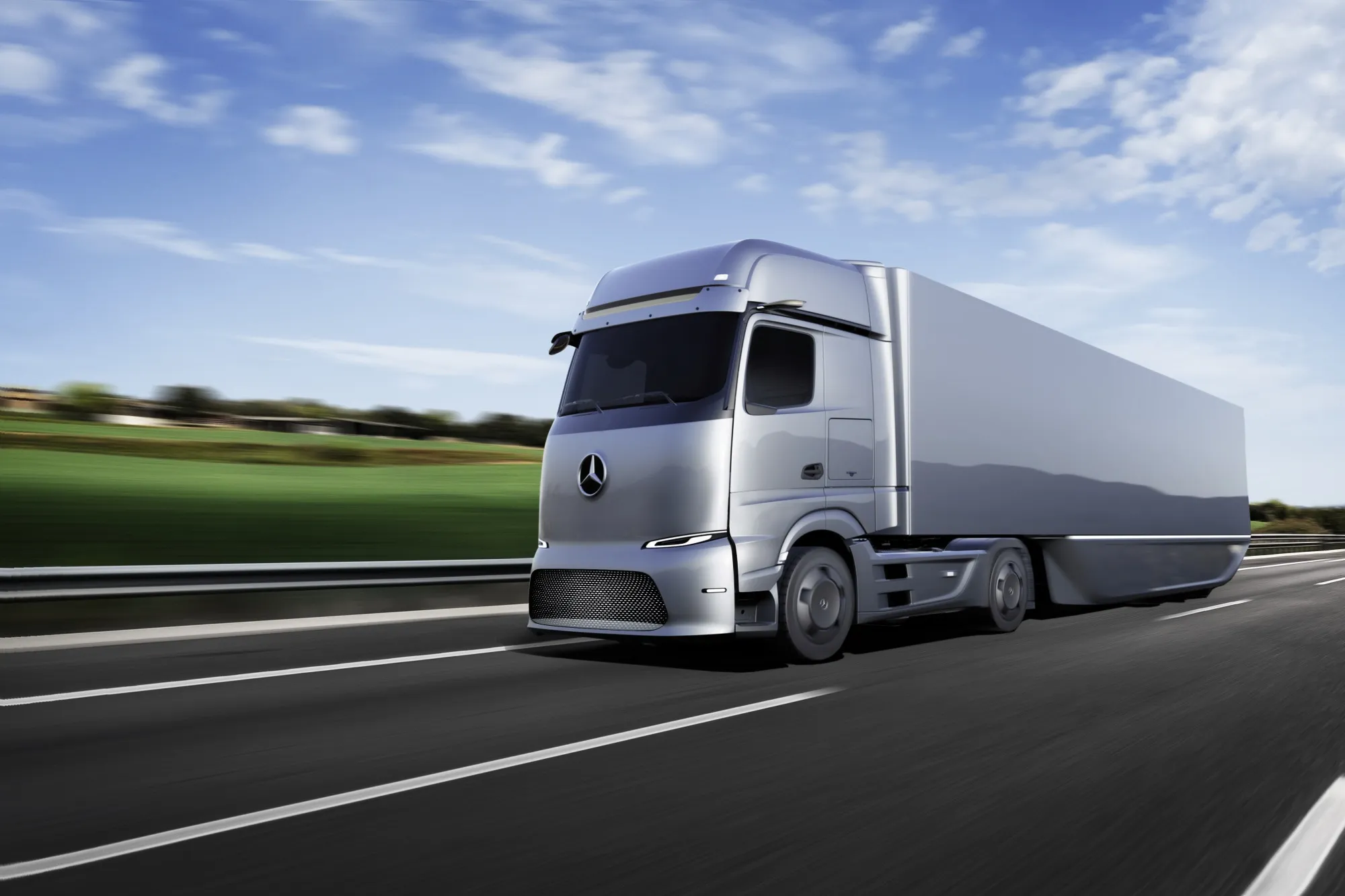 A Daimler Truck AG truck with CATL batteries.