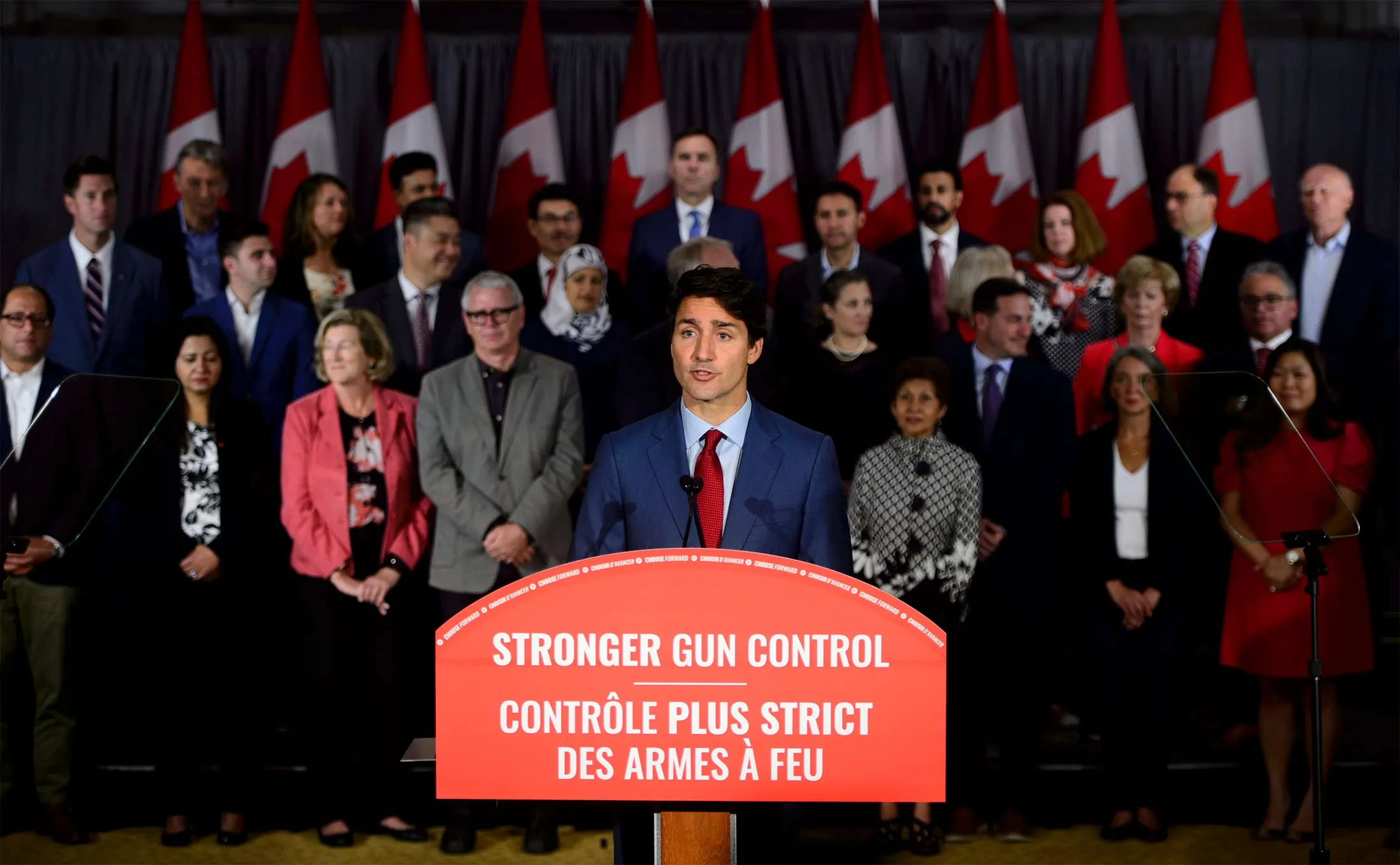 Justin Trudeau speaks&nbsp;in Toronto on&nbsp;Sept. 20.&nbsp;