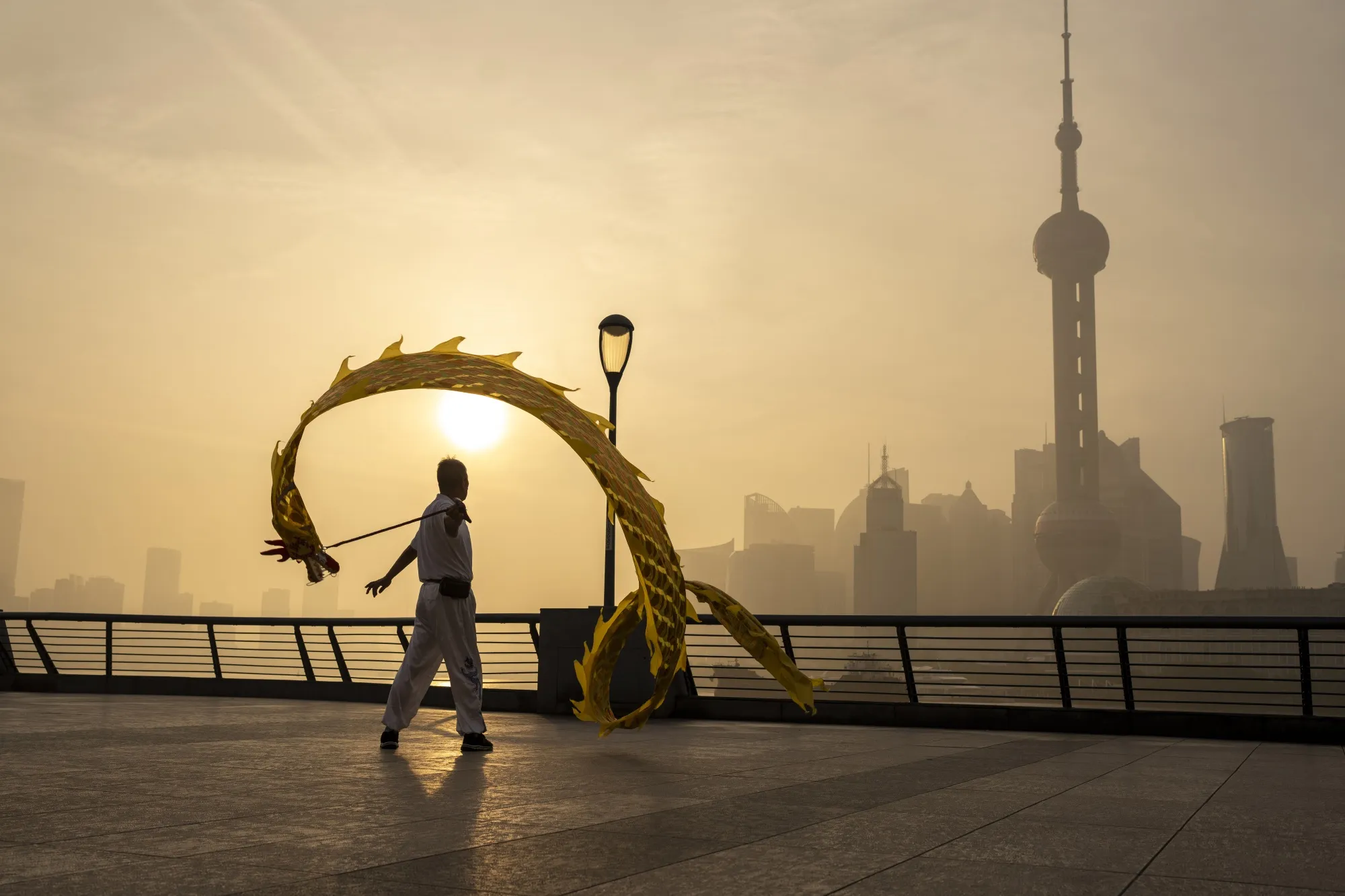 Pudong's Lujiazui Financial District in Shanghai, China.
