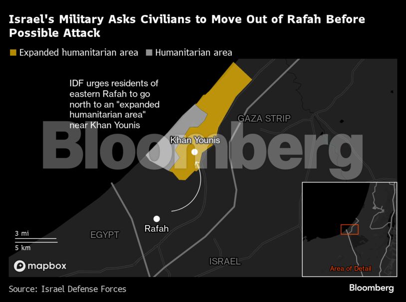 Israel's Military Asks Civilians to Move Out of Rafah Before Possible Attack |