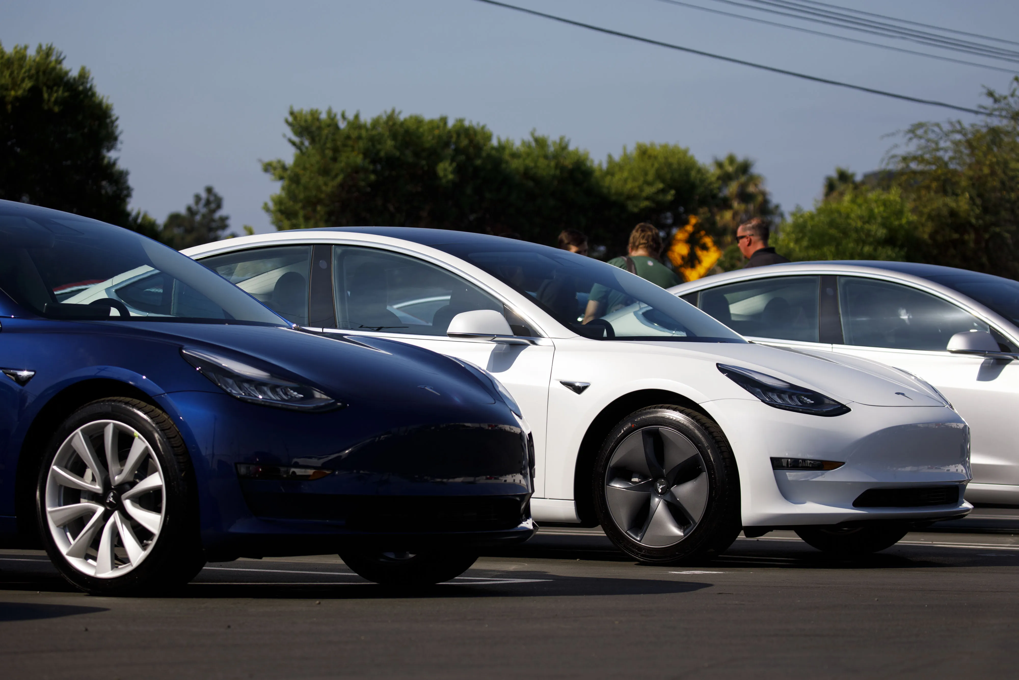 A Tesla Inc. Delivery Center As Carmaker Makes Model 3 Deliveries