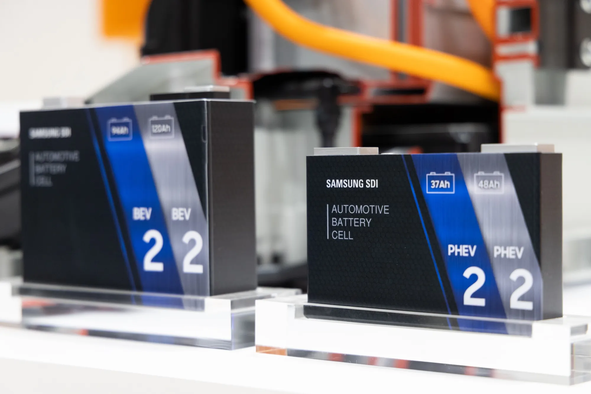 Samsung SDI automotive battery cells.