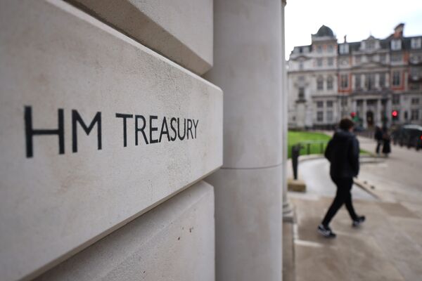 HM Treasury in London.