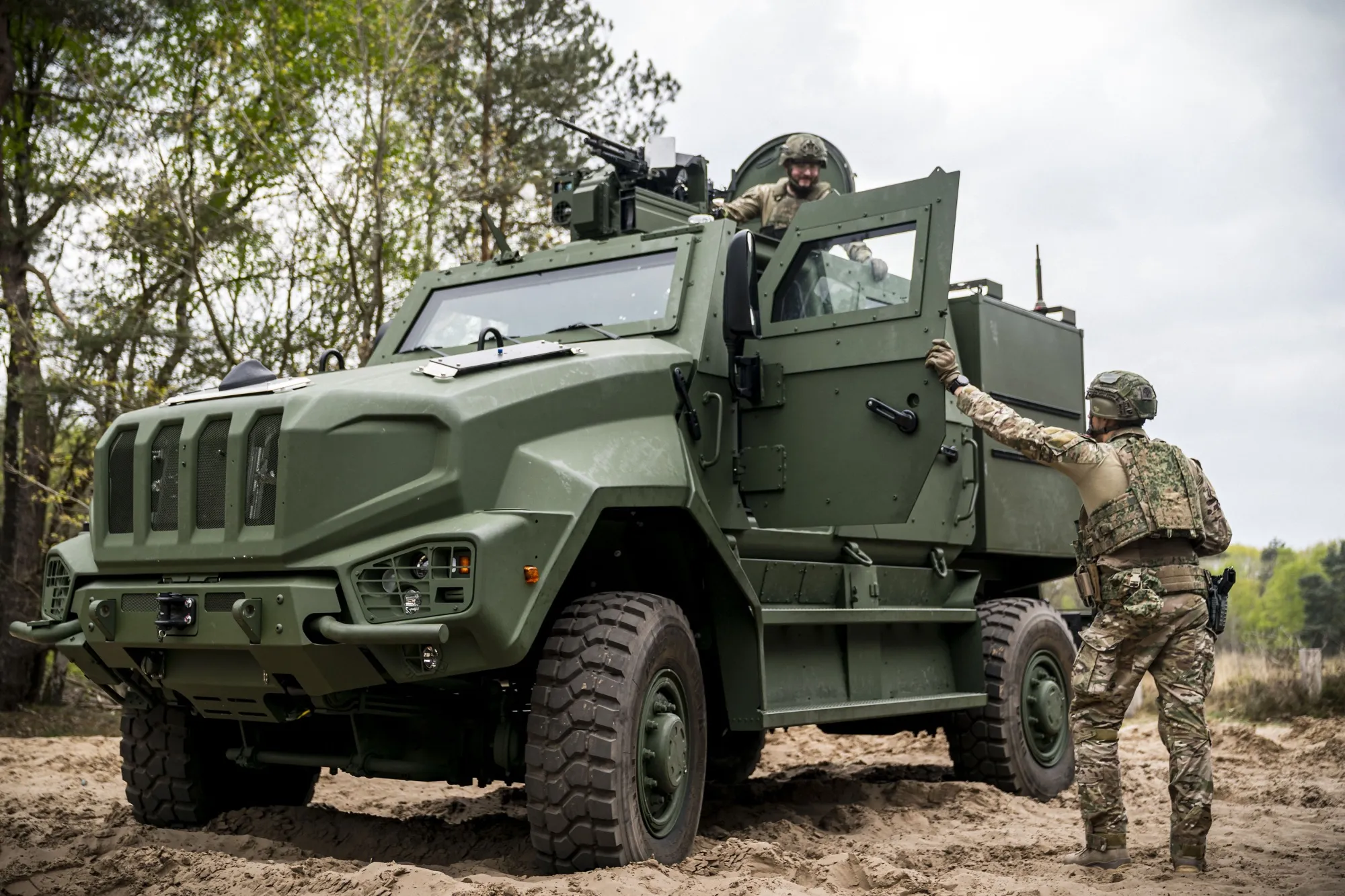 An Iveco tactical vehicle.