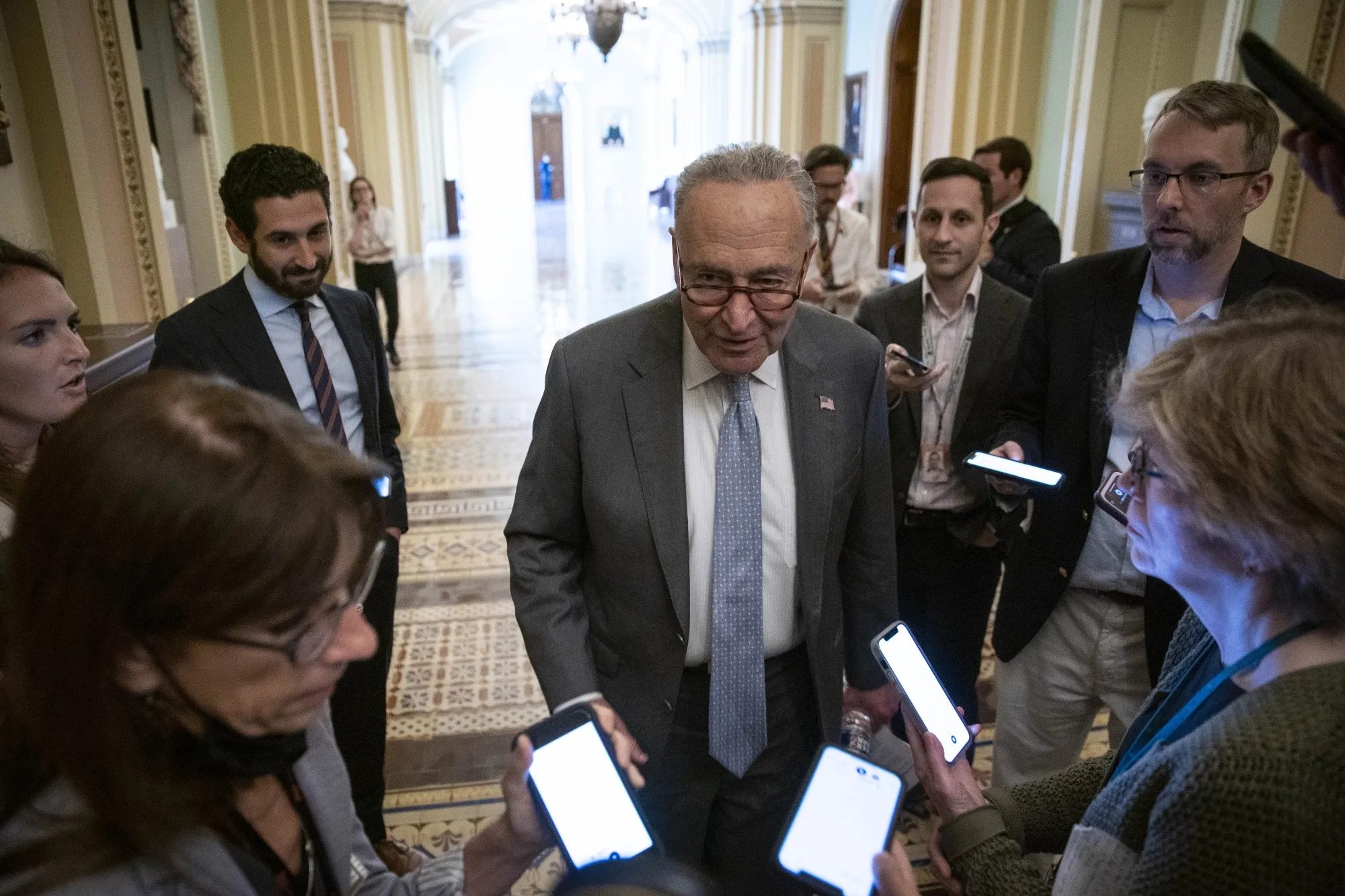Senate Majority Leader Chuck Schumer at the U.S. Capitol on June 16.&nbsp;