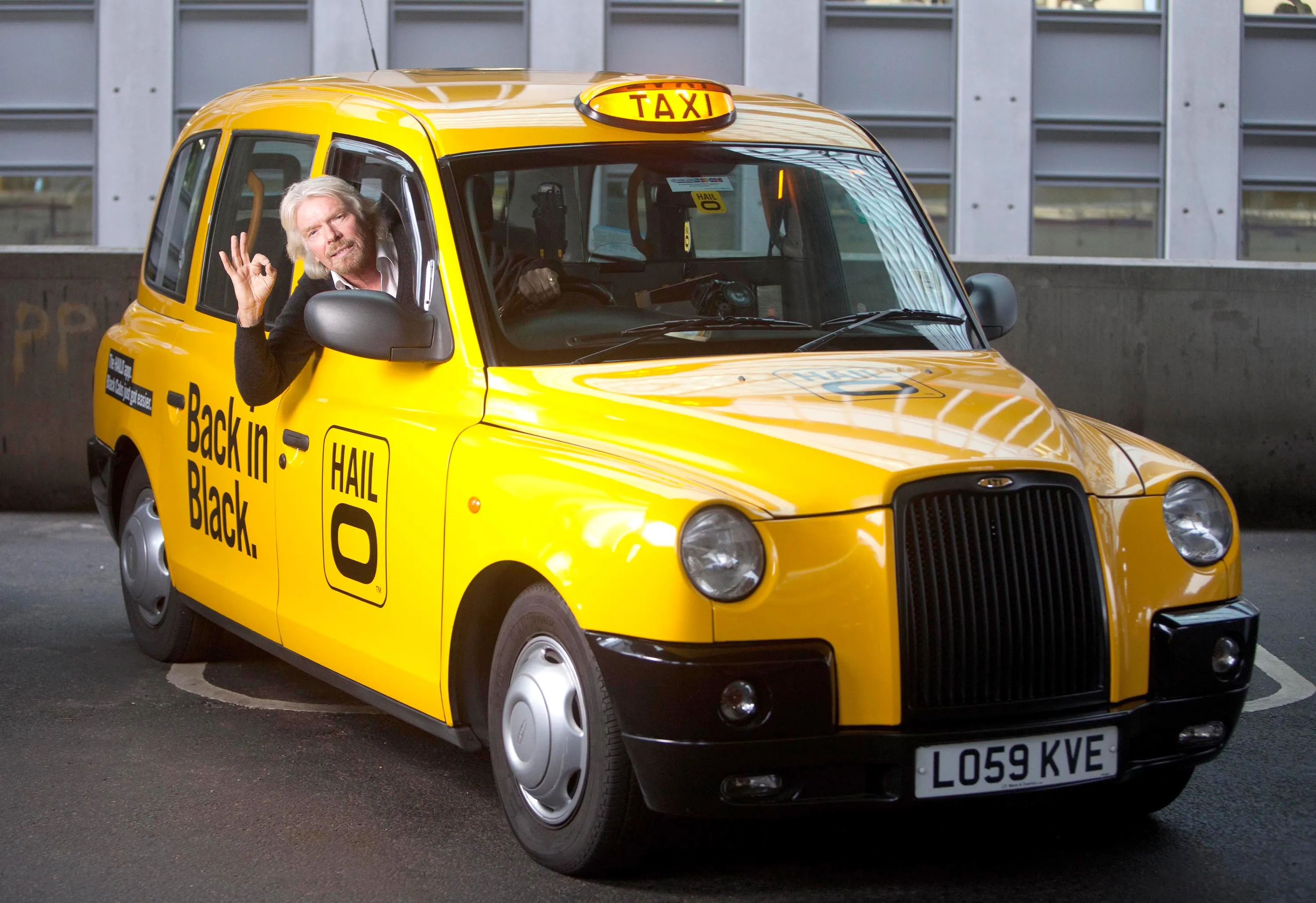 Sir Richard Branson, an investor in Hailo, in London on Sept. 24, 2013. The company has launched in more than a dozen0xA0cities worldwide and recruited 42,000 drivers to the service. Photographer: d: David Parry/PA Wire via AP Photo