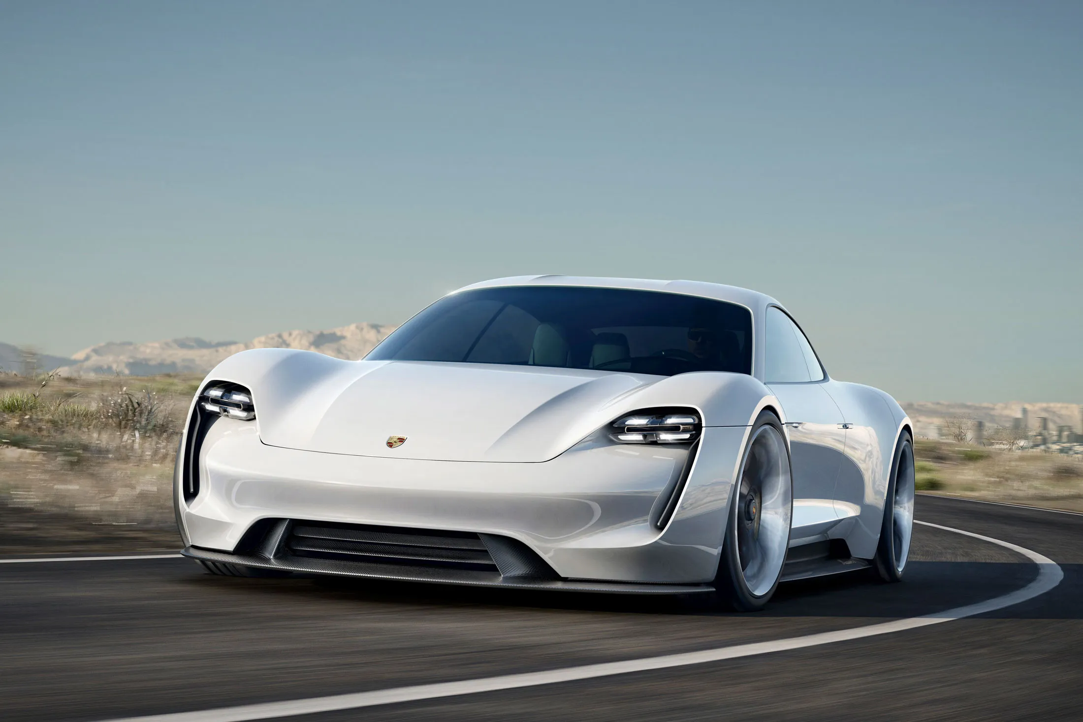 Porsche’s Mission E.
