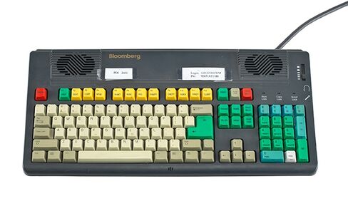 A Bloomberg keyboard used by Bill Gross