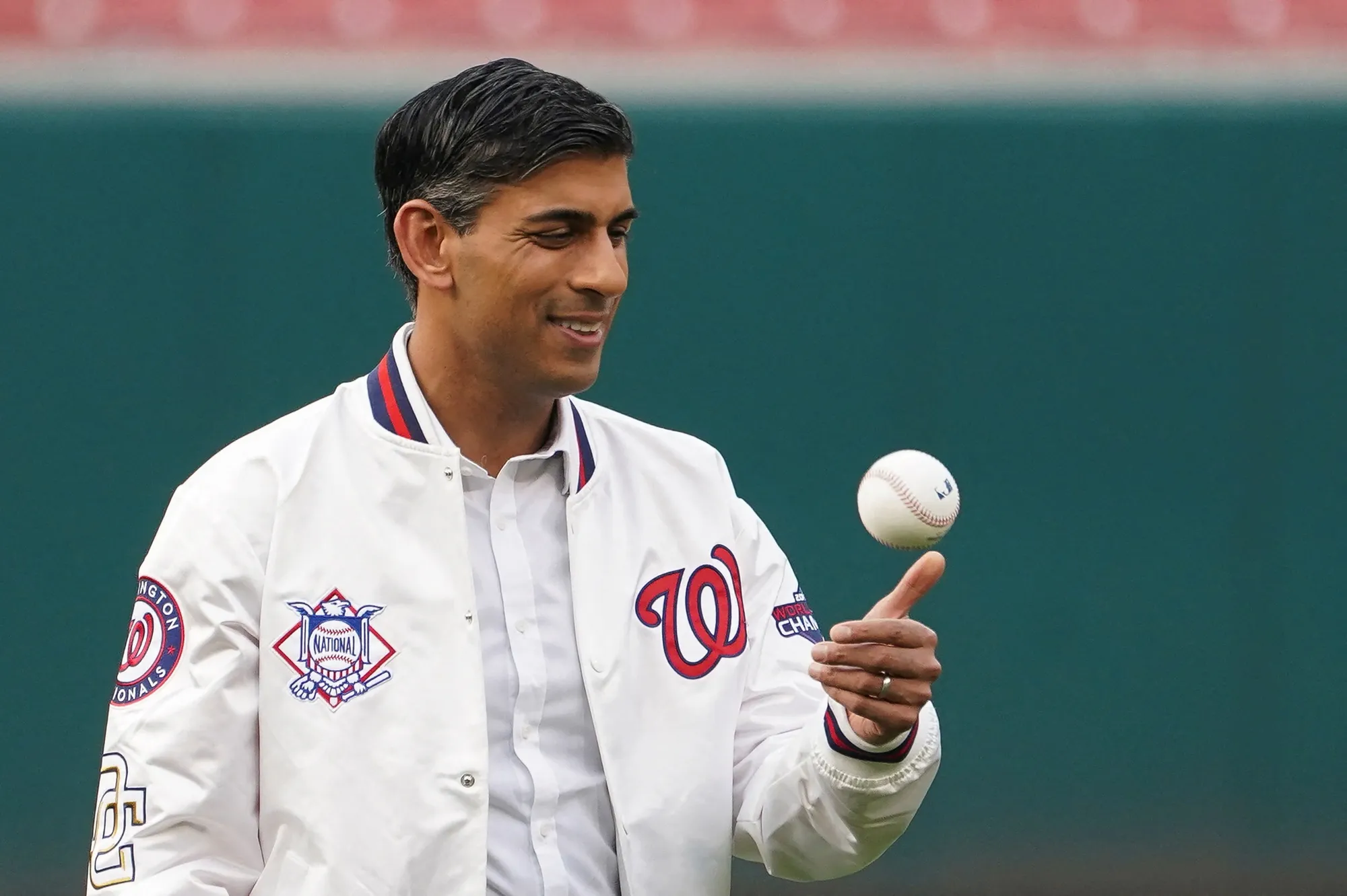 Rishi Sunak at Nationals Park in Washington, DC, on June 7.
