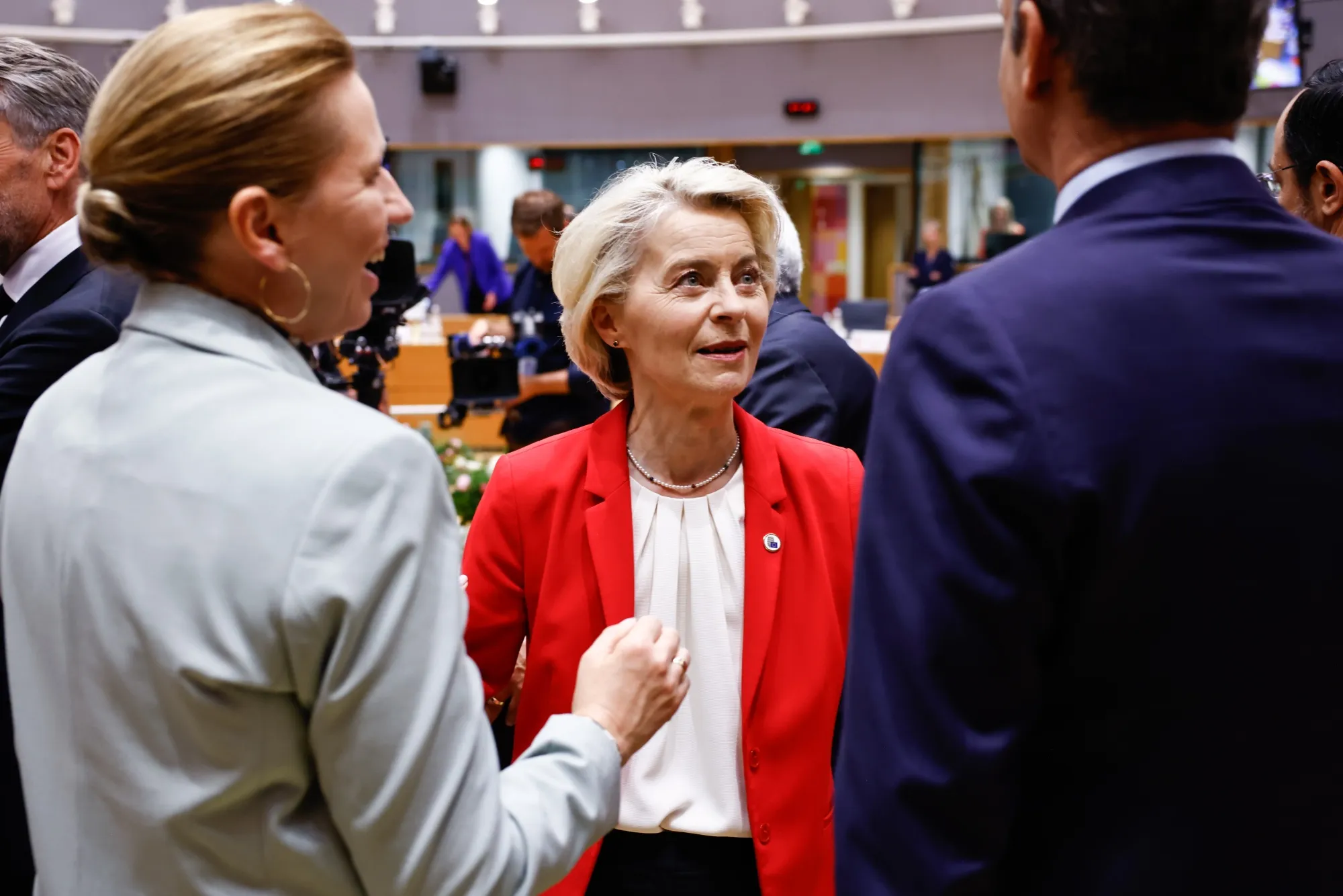 Ursula von der Leyen&nbsp;at a European Council meeting in Brussels, Belgium, on&nbsp;June 26.