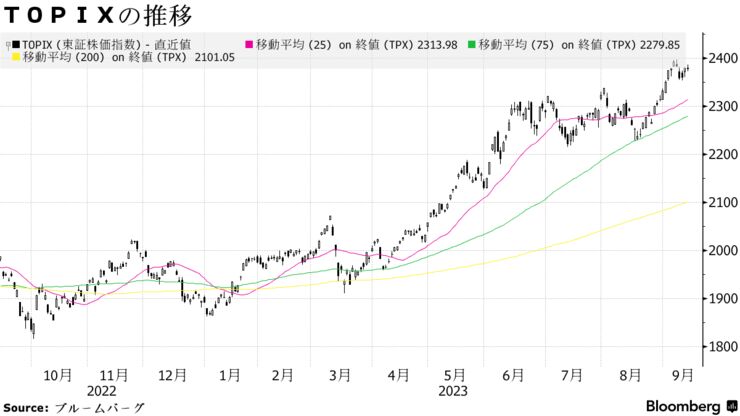 ＴＯＰＩＸの推移