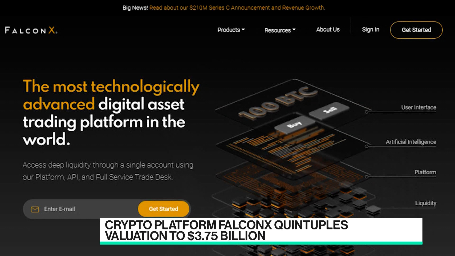 Watch Crypto Platform FalconX Quintuples Valuation - Bloomberg