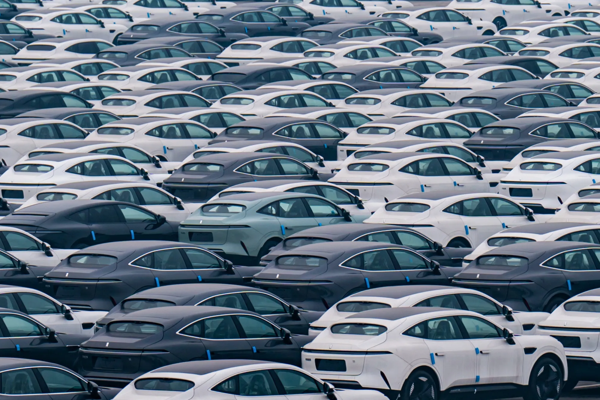 A Changan Automobile Company distribution center in China.