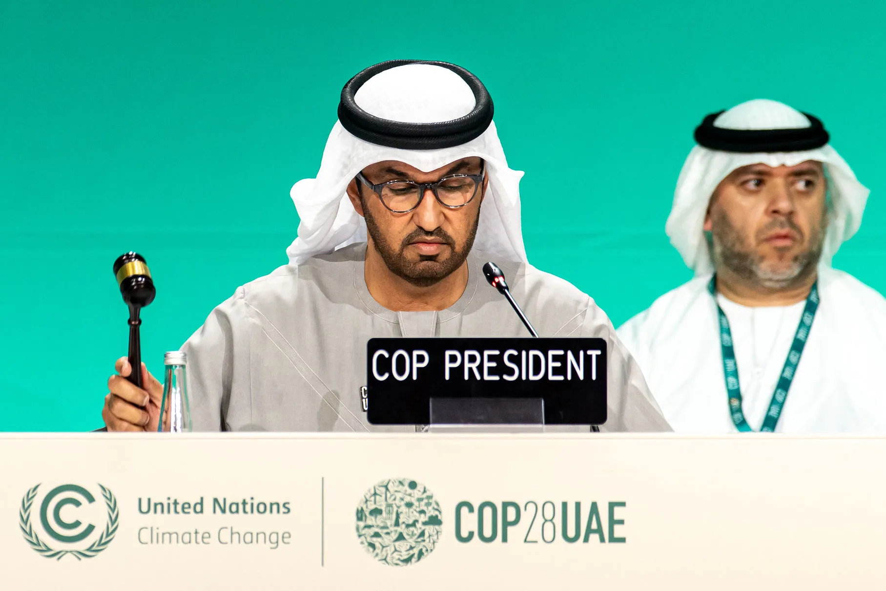 COP28 President Sultan Al Jaber brokered an agreement that committed to shifting away from all fossil fuels.